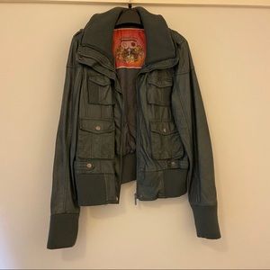 Faux leather jacket